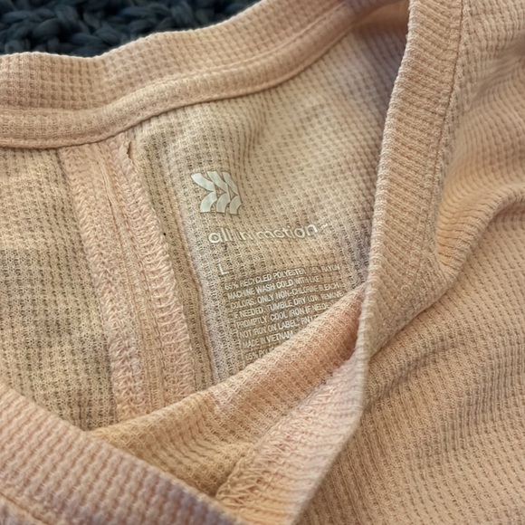 All in Motion Light Orange Cropped Sports Tank - Large - Picture 2 of 4